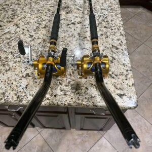 80VISW reels paired with Tom Greene custom rods.