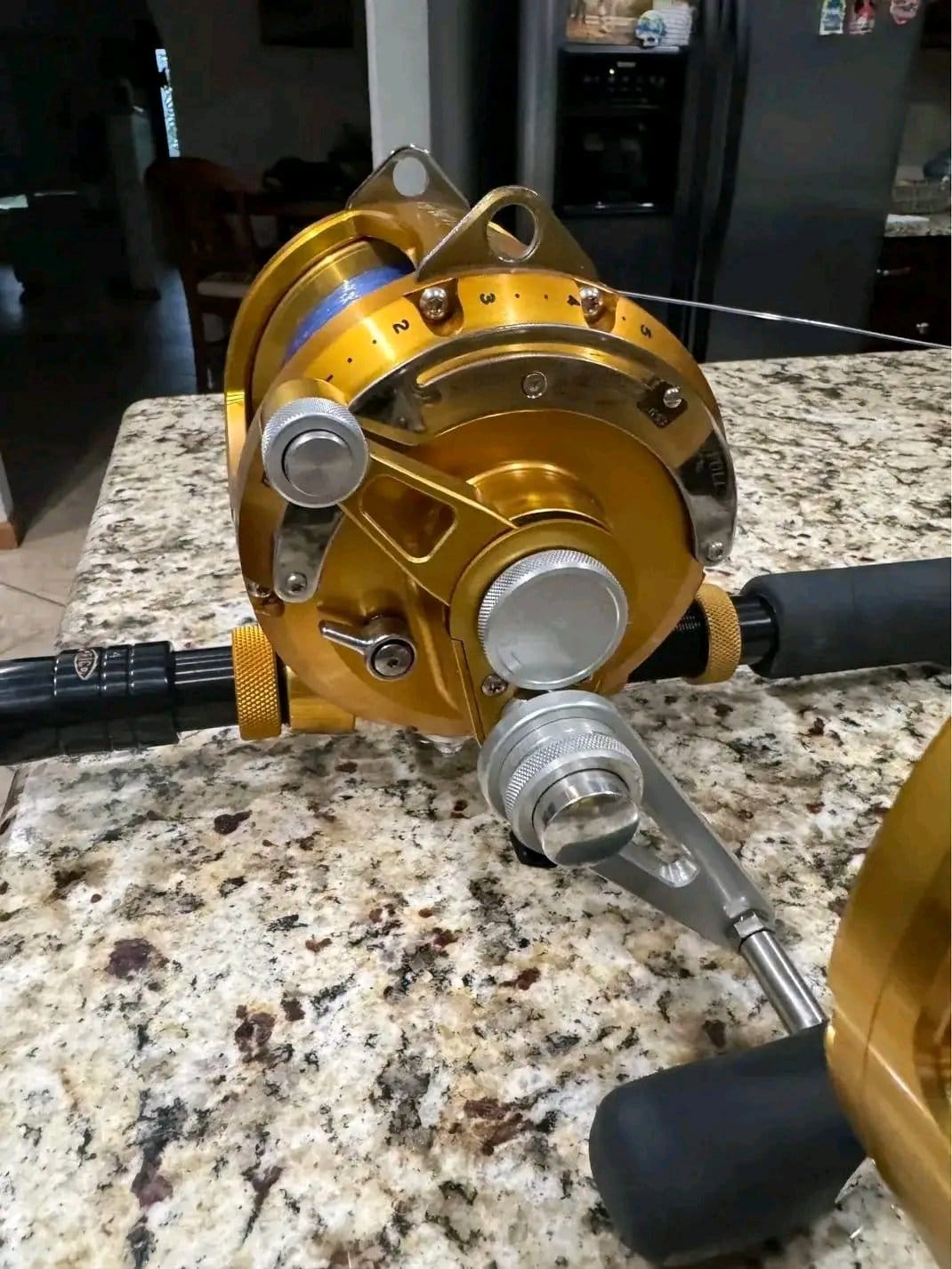 80VISW reels paired with Tom Greene custom rods.
