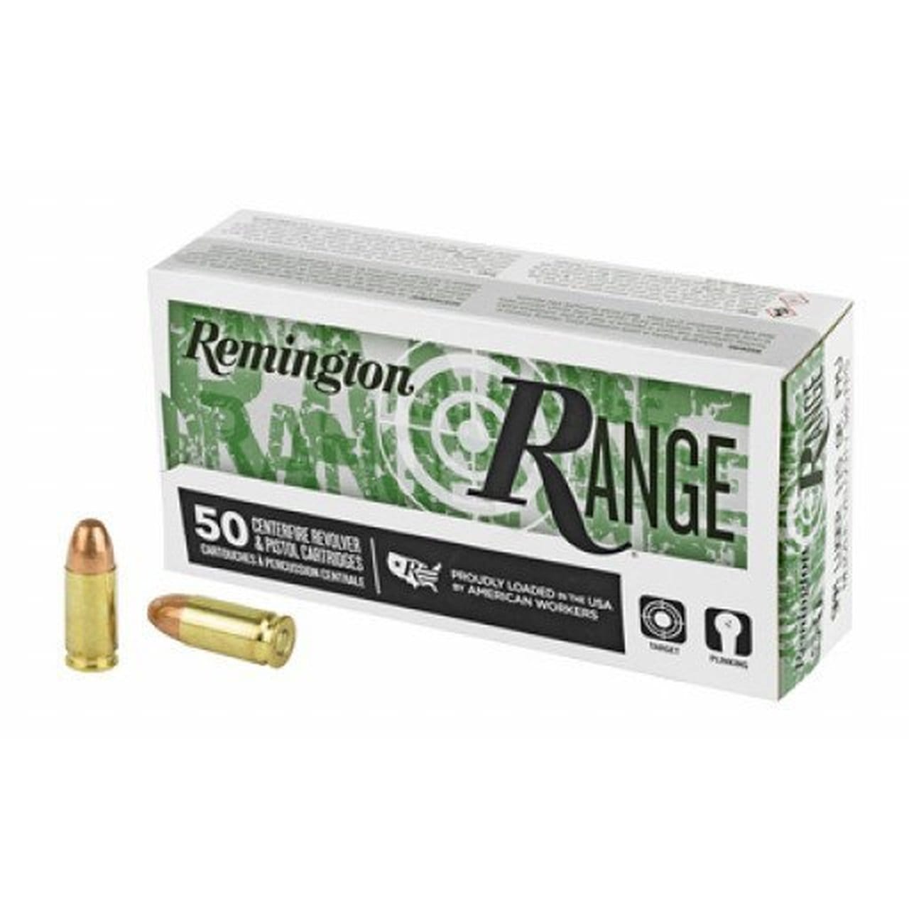 Remington Range, 9mm, FMJ, 115 Grain, 250 Rounds
